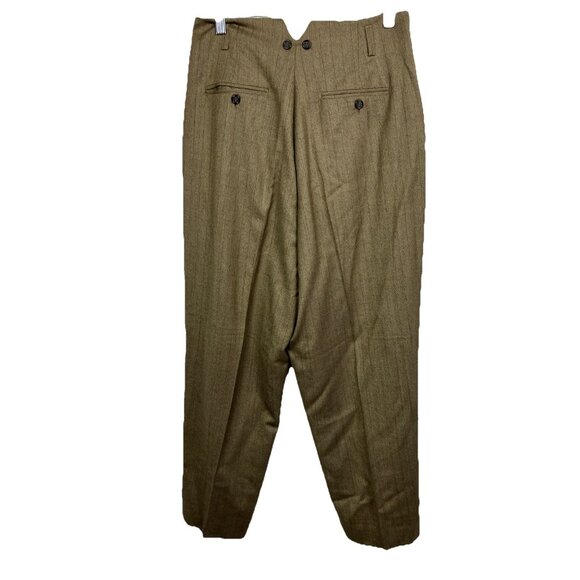 J. Peterman high Waist glamour pants Wool Twill Garconne  30s Marlene - Picture 5 of 6